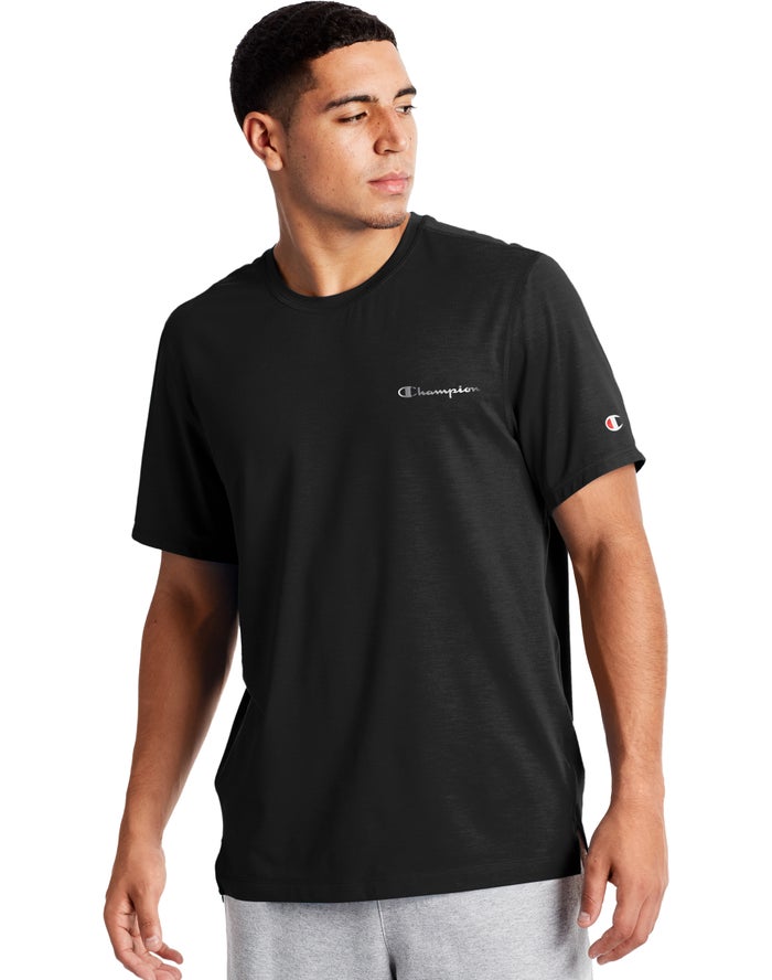 Champion Mens T-Shirt NZ - Sport Black ( 2801-IXBLY )